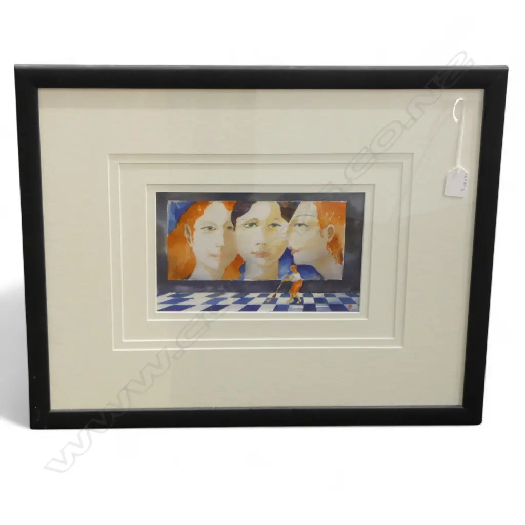 DEREK NEWTON THE THEATRE WATERCOLOUR 2002 150 X 235MM Image 1++