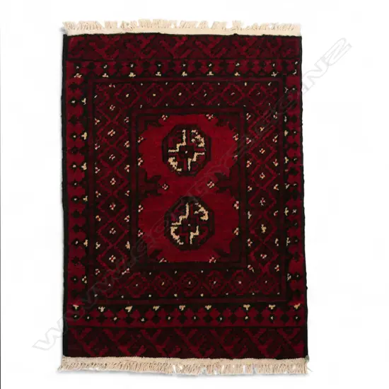SM HAND-KNOTTED TURKMAN RUG, 700 x 500mm