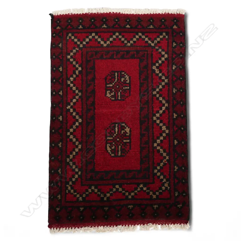 SM HAND-KNOTTED TURKMAN RUG, 800 x 500mm Image 1++