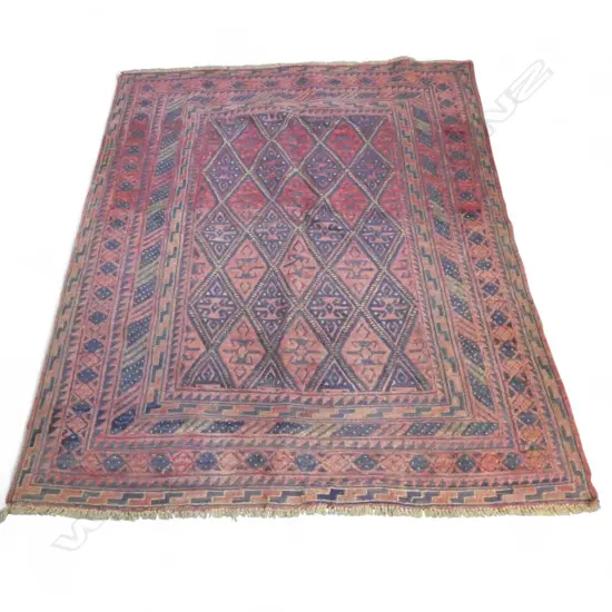 HAND KNOTTED ALL WOOL RUG 1800x1520mm