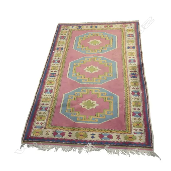 HAND KNOTTED WOOL PILE RUG 1940x1290mm