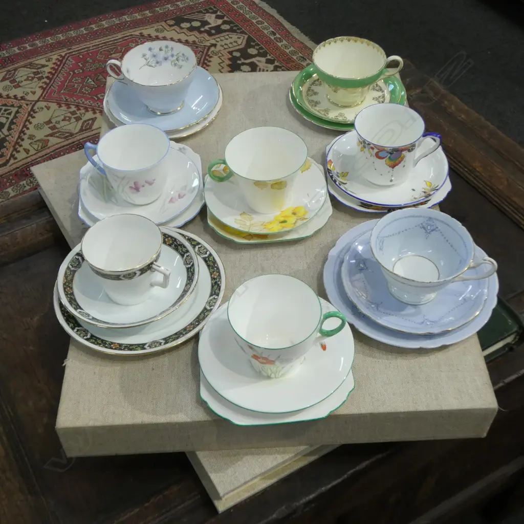 8 SHELLEY CHINA CSPS MIXED PATS Image 1++