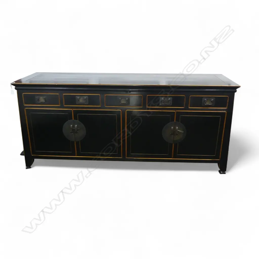 ORIENTAL EBONISED SIDEBOARD 2000x600x850mm Image 1++