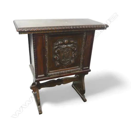 ANTIQUE STYLE SMALL CABINET WITH PANELLED DOOR 695x320x785mm