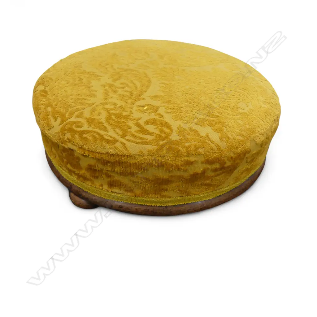 CIRCULAR UPHOLSTERED FOOTSTOOL Dia.420mm Image 1++