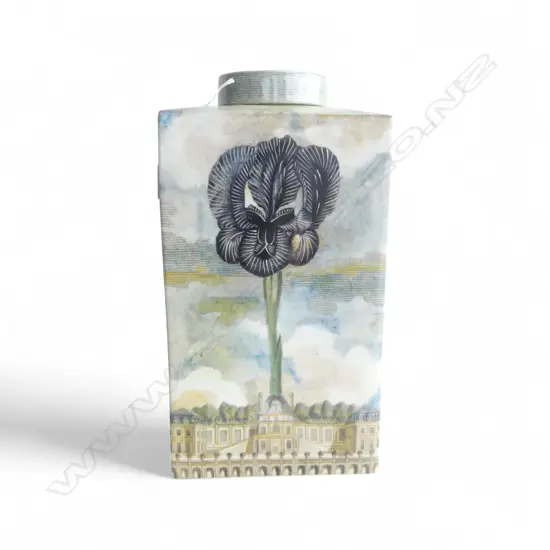 A JOHN DERAIN LIDDED PORCELAIN JAR 380mm (H)