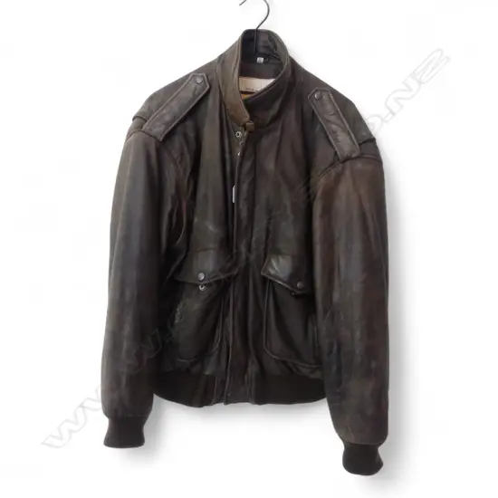 1990s LEATHER JACKET; HARD ROCK CAFE NEW YORK SIZE XL