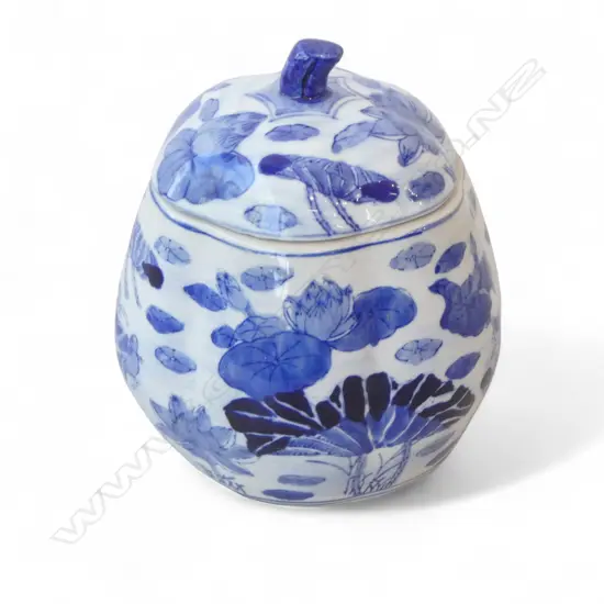 CHINESE BLUE & WHITE PORCELAIN GINGER JAR, H.200MM 
