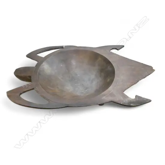 LG PACIFIC CARVED TURTLE BOWL 615x390mm