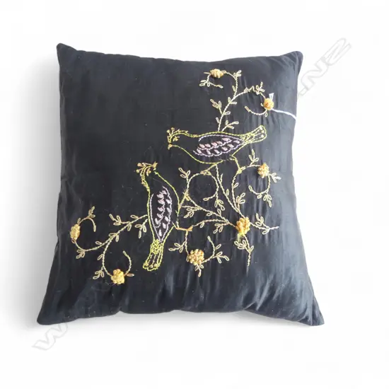 SILK EMBROIDERED CUSHION 