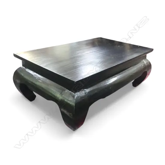 ORIENTAL BLACK PAINTED LOW TABLE 1030x630x370mm
