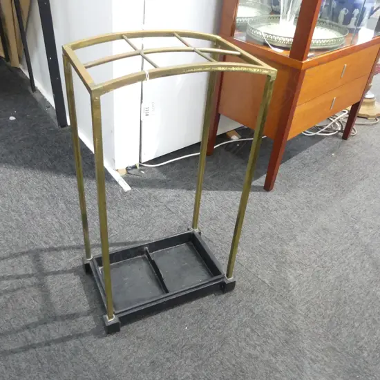 BRASS & CAST IRON UMBRELLA STAND 660mm