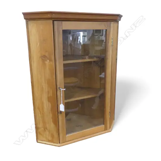 SMALL PINE CORNER CABINET 550x370x660mm