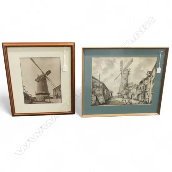 2 IMAGES OF PARTINGTON MILL, PHOTO PRINT 300x225mm, JOHN. H. ALEXANDER WC 315x390mm
