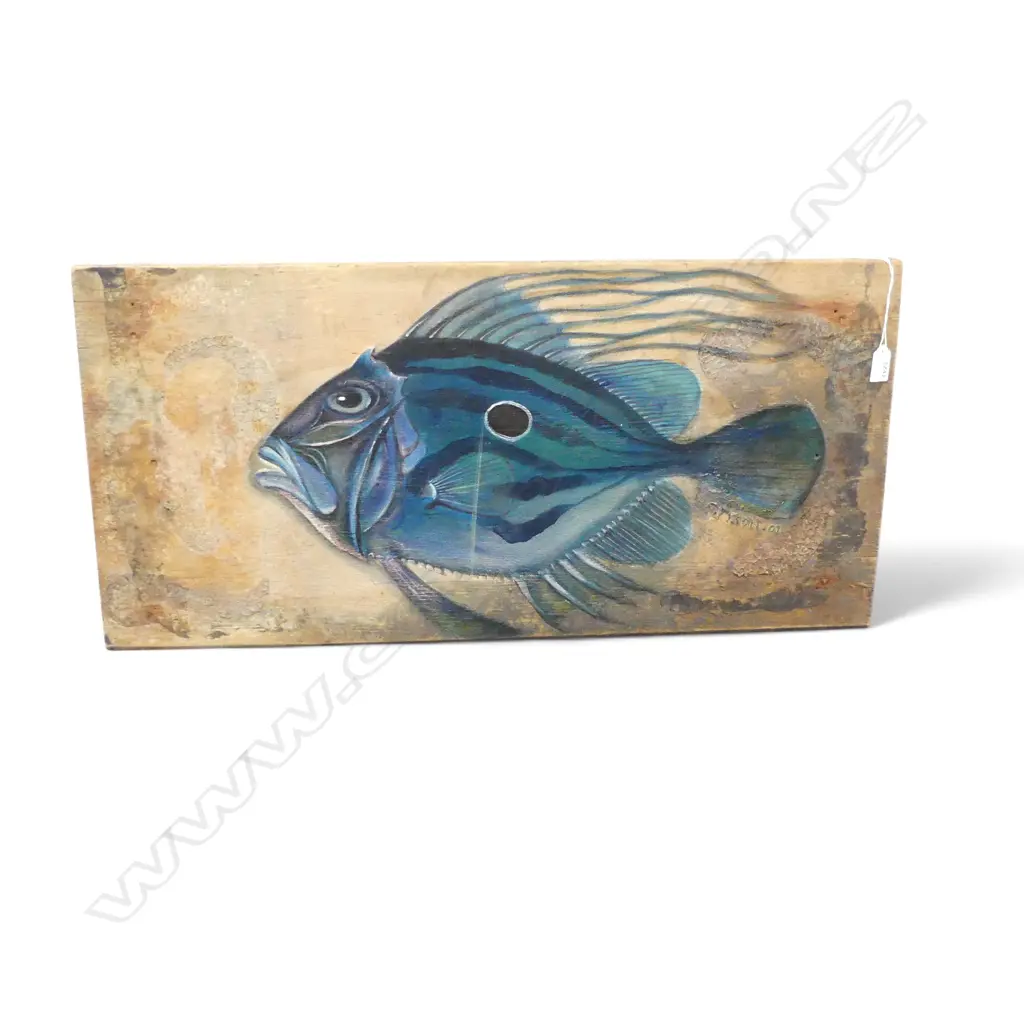 J. TYSON, FISH, ACRYLIC ON PANEL 400x800mm Image 1++