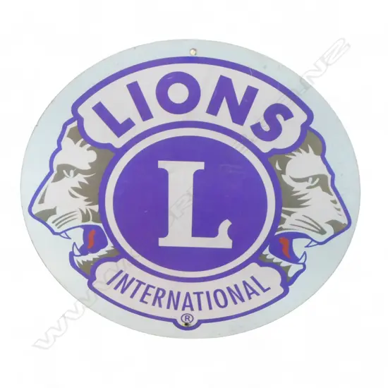 LIONS INTERNATIONAL SIGN 760mm dia