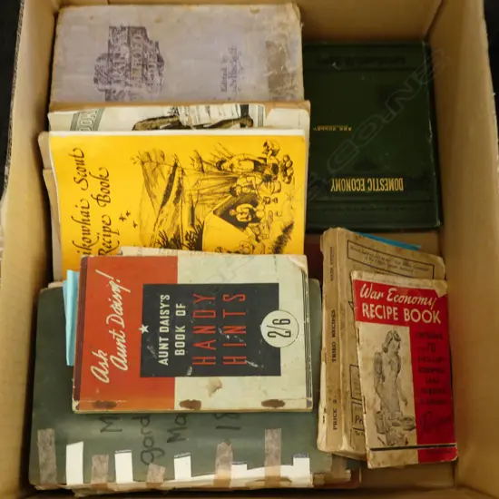 OLD BOOKS; COOKING, DOMESTIC SCIENCE INTEREST