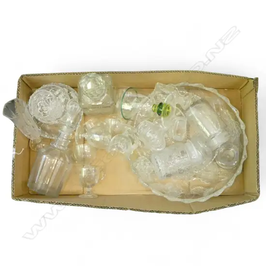 ASST. VINTAGE GLASS & CRYSTAL INCLDS; ANTIQUE CUSTARD CUPS