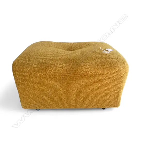 MID CENTURY FOOTSTOOL on NZ castors