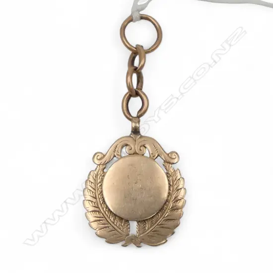 c.1900 9ct GOLD SPORTS MEDALLION 7.13gms