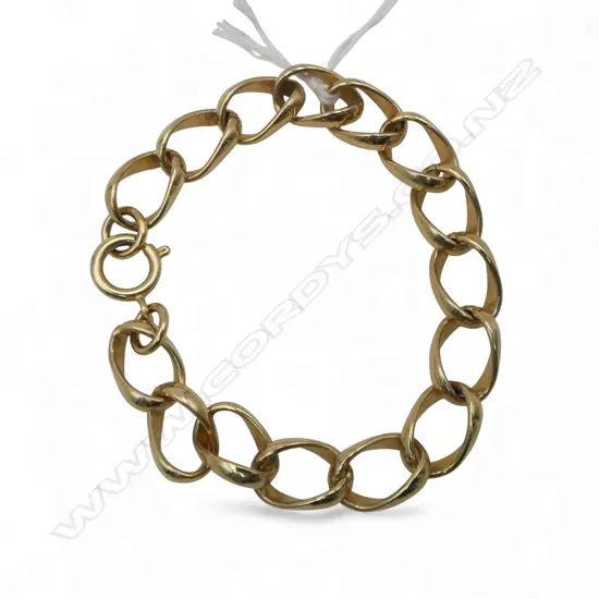 GOLD PLATED OVAL LINK BRACELET