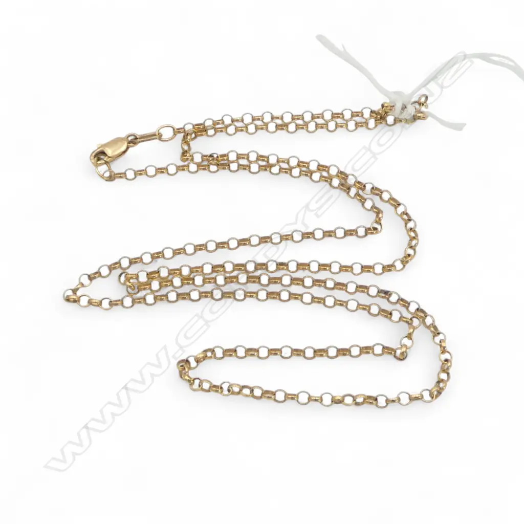 9ct GOLD NECK CHAIN L.500mm 2.8gms Image 1++