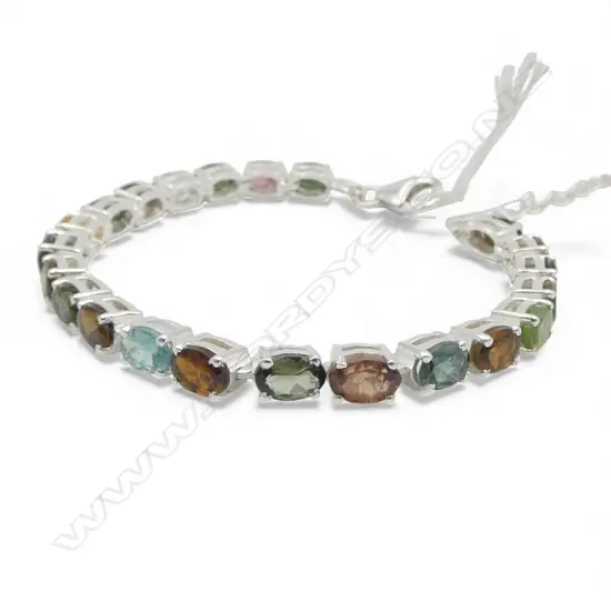 SILVER MULTI GEMSTONE BRACELET
