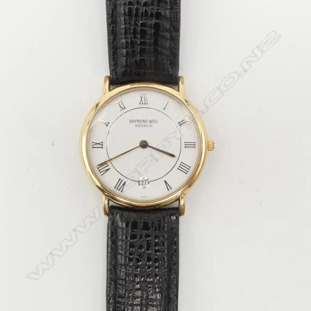 RAYMOND WEIL 18ct PLATED DRESS WATCH QUARTZ, GOING Image 1++