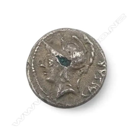 ROMAN COIN - LUCIUS JULIUS CEASAR 103BC ROMAN REPUBLIC PLATED DENARIUS (not THE Julius Caesar)
