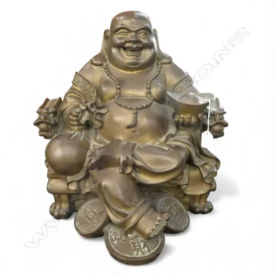 CHINESE HEAVY BRASS BUDAI H.410mm