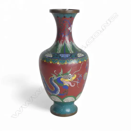 CLOISONNE VASE H.240mm
