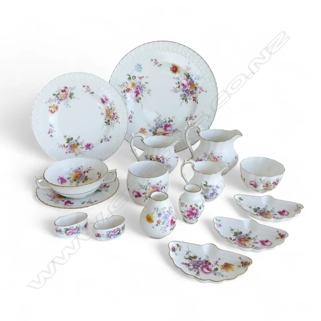 ASST. ROYAL CROWN DERBY FLORAL PAT. CHINA  Image 1++