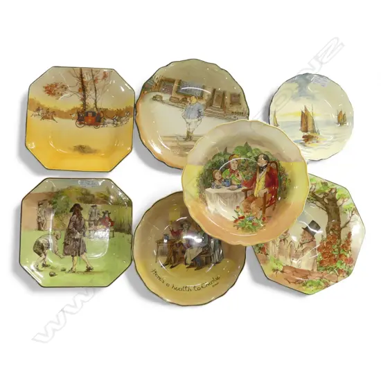 7 LRG ROYAL DOULTON SERIES WARE SERVING BOWLS