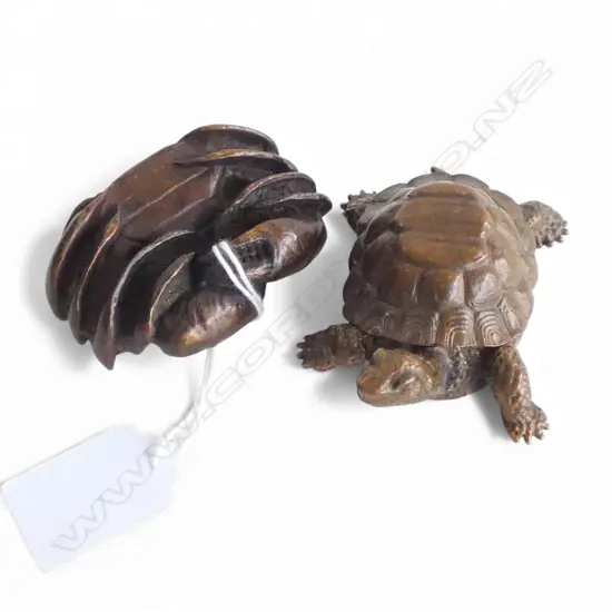 BRONZE CRAB & 2 PART TURTLE L.75mm