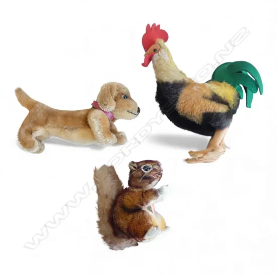 3 VINTAGE STEIFF SOFT TOYS 
