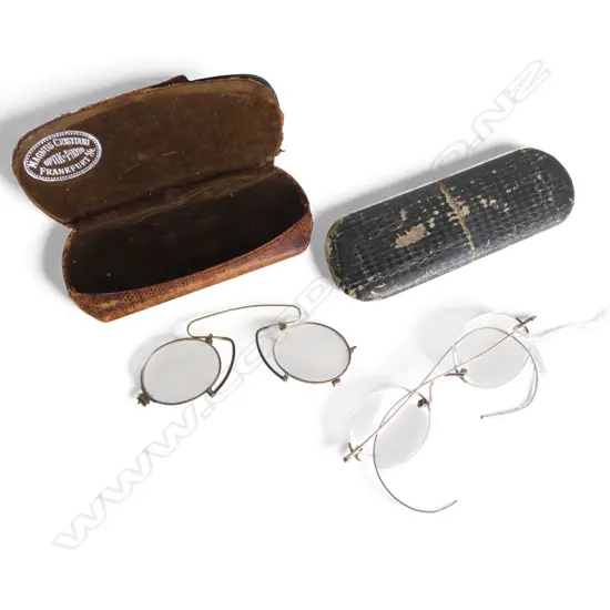 2 PRS ANTIQUE SPECTACLES 