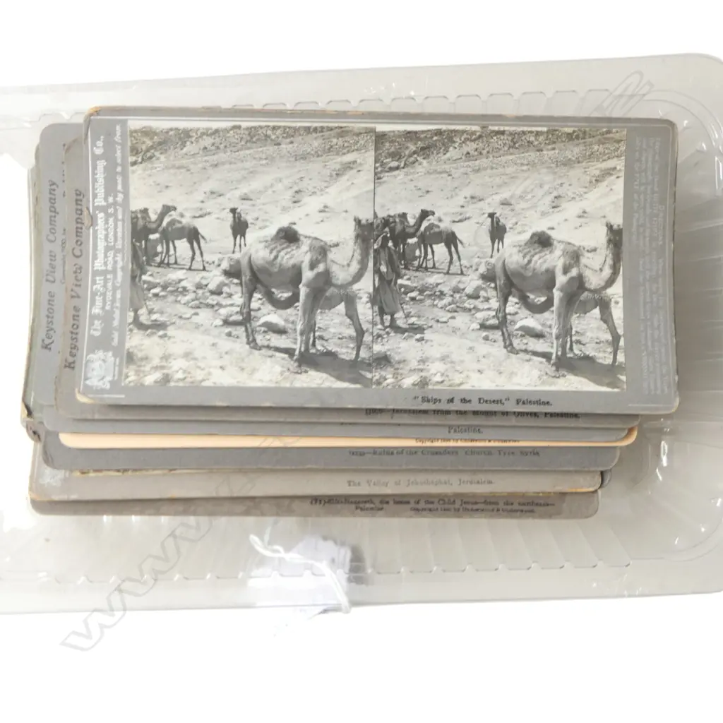 27 ANTIQUE STEREOVIEW CARDS PALESTINE AND JERUSALEM  Image 1++