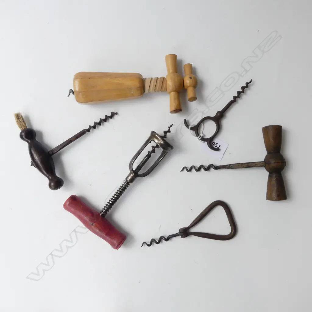6 VINTAGE CORKSCREWS Image 1++