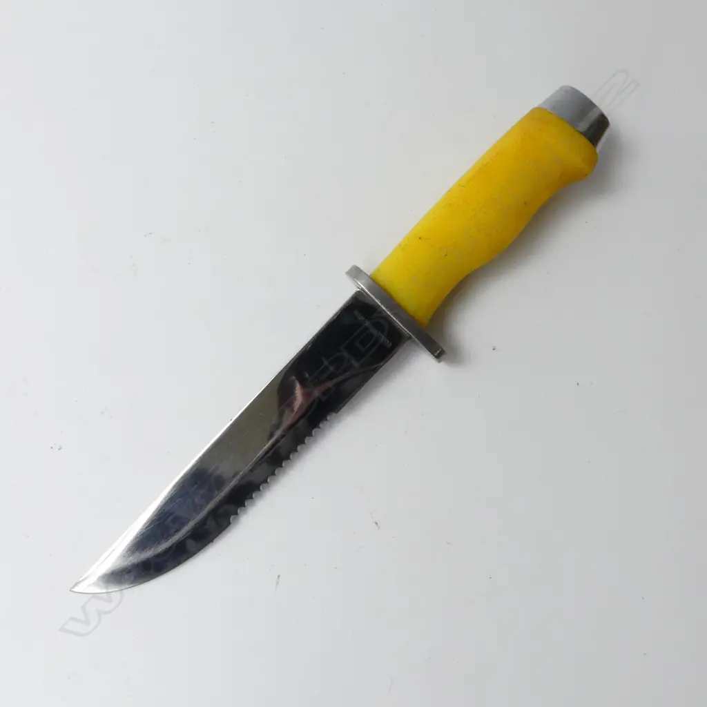 JAPANESE STAINLESS STEEL KNIFE IN PLASTIC HOLSTER H.360mm Image 1++