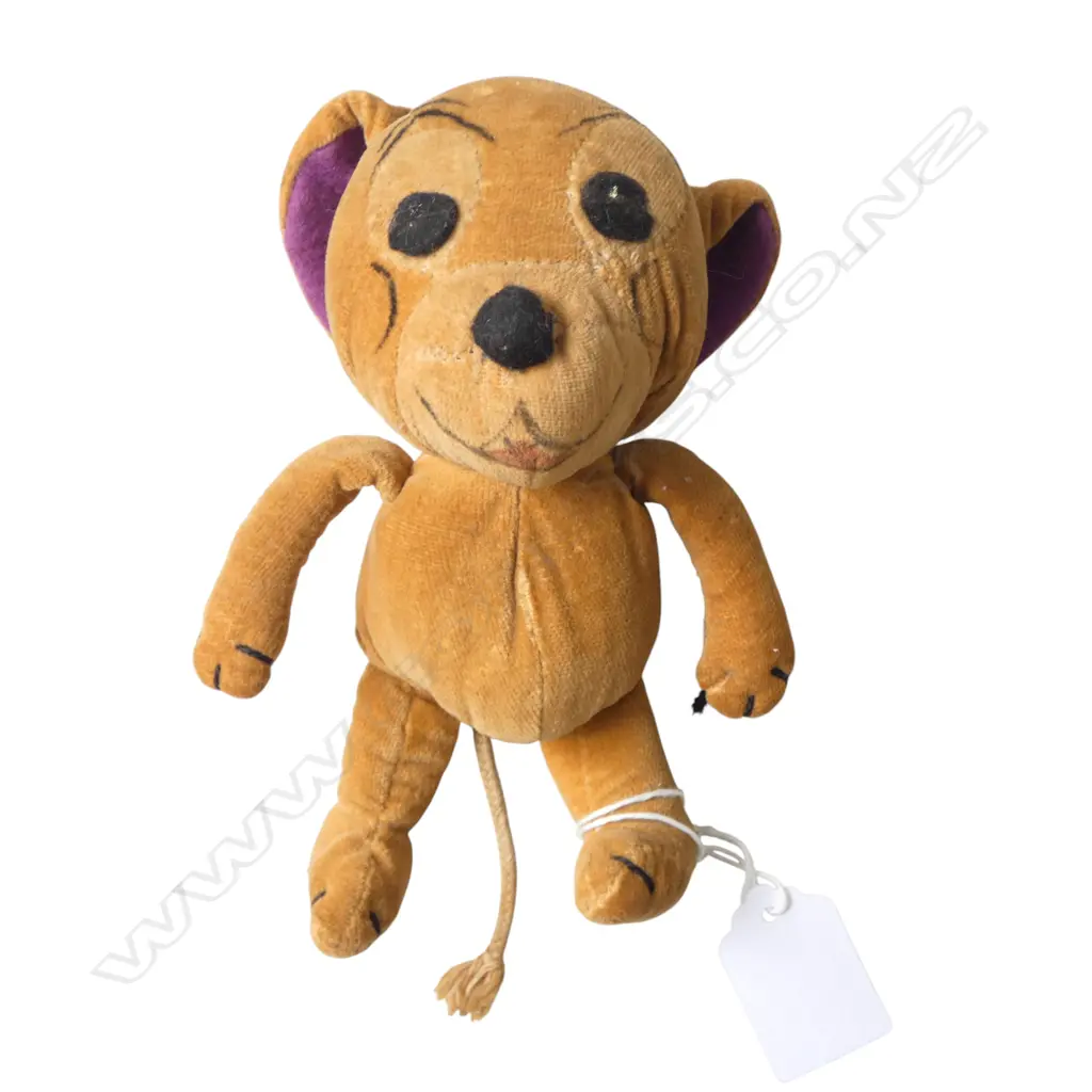 1950’S MERRYTHOUGHT ‘TOM & JERRY’ MOUSE DOLL ORIGINAL LABEL ENGLAND, L.160MM  Image 1++