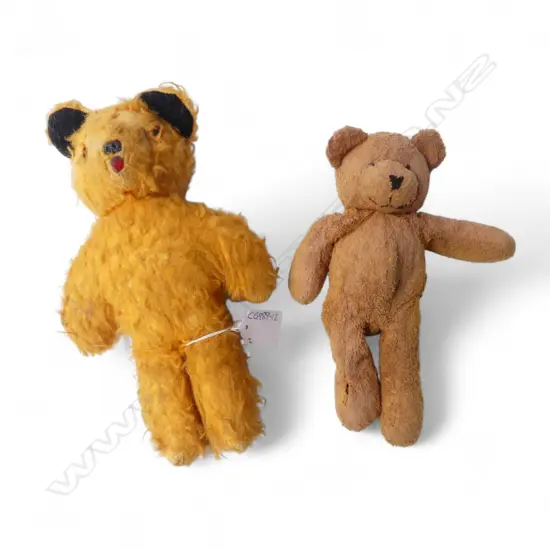 2 VINTAGE TEDDY BEARS L.240mm