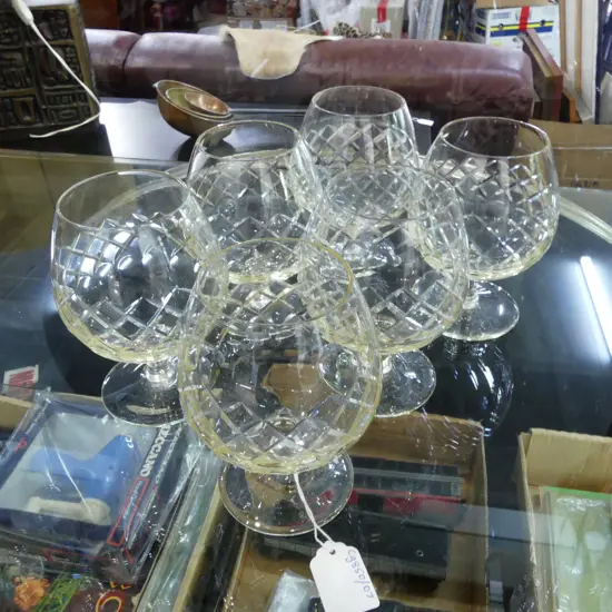 6 BRANDY BALLOON GLASSES