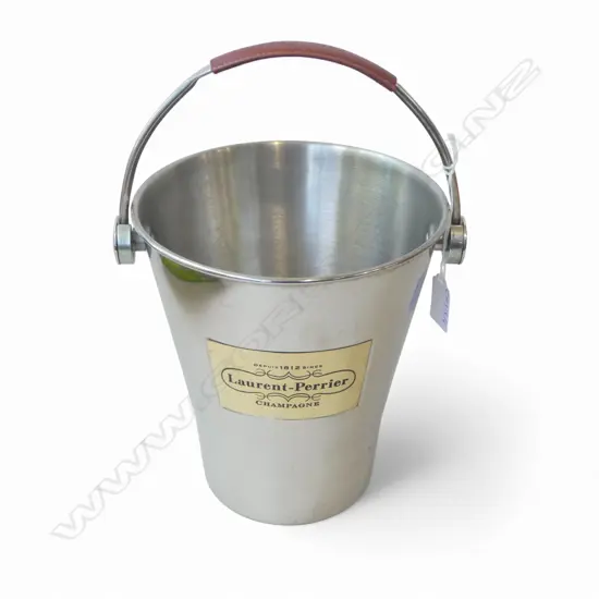 A LAURENT PERRIER CHAMPAGNE BUCKET, H.210MM H.310MM (WITH HANDLE), D.190MM