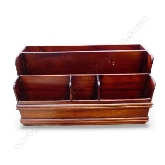 WOODEN LETTER RACK / DESK TIDY W.365mm