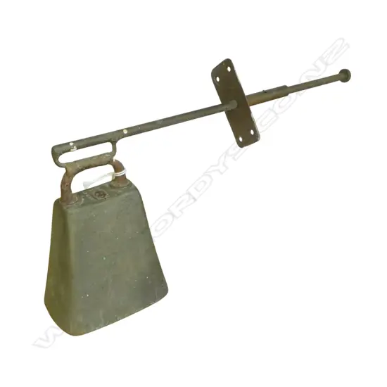 VICTORIAN BRASS SHOP DOOR BELL BY BARWELL BIRMINGHAM L290MM