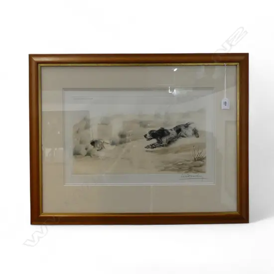 **RTV** LEON DANCHIN (FRENCH 1887-1938) CHROMOLITHOGRAPH, SIGNED 305x485mm