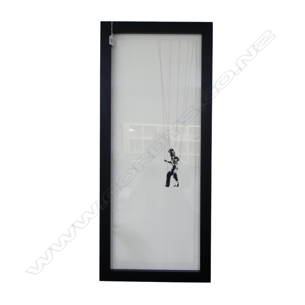 FRAMED MODERN ARTWORK PUPPET ROBOT H1000 W420MM Image 1++