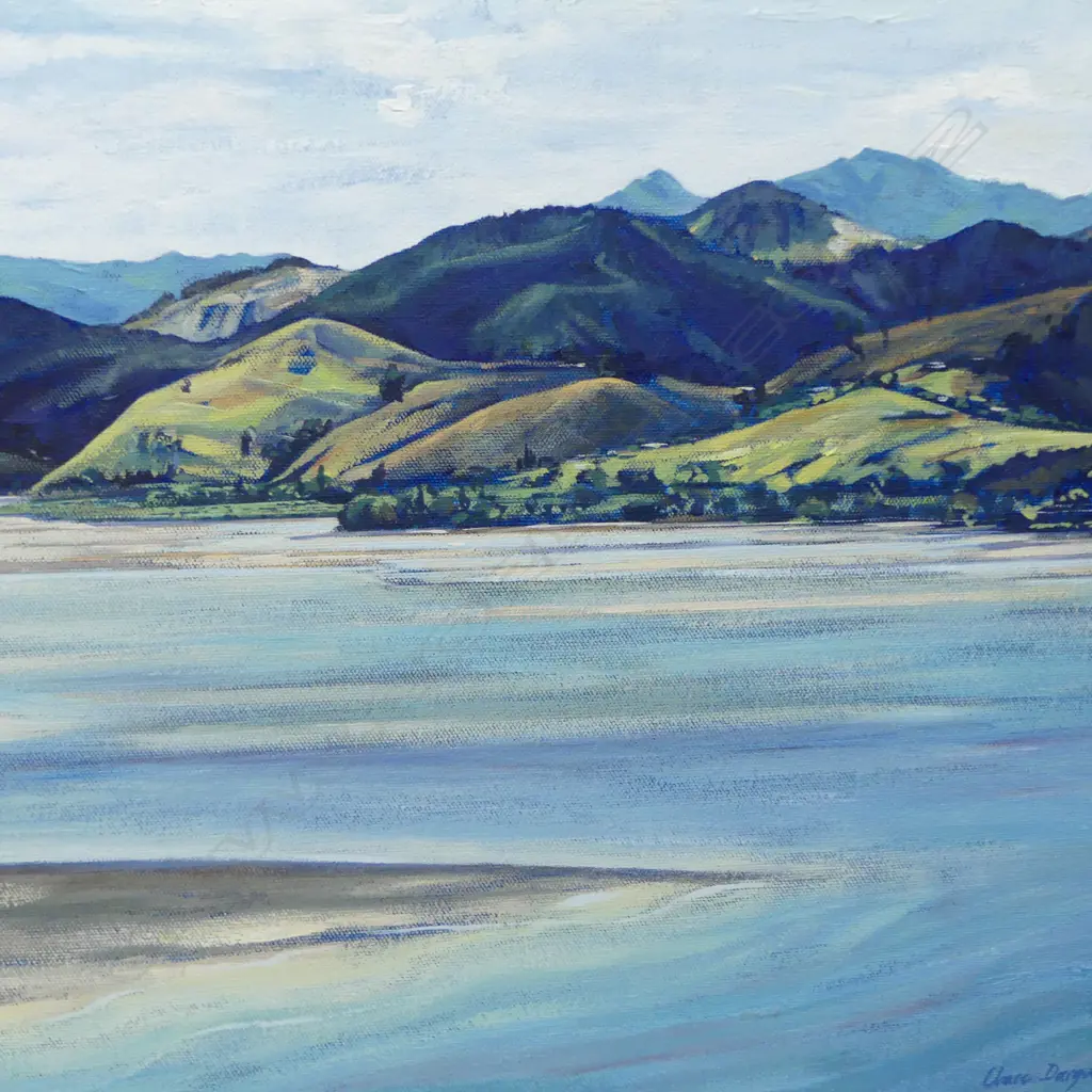 DARGAVILLE , ACRYLIC ON CANVAS, SIGNED 2004,390 X 910MM Image 1++