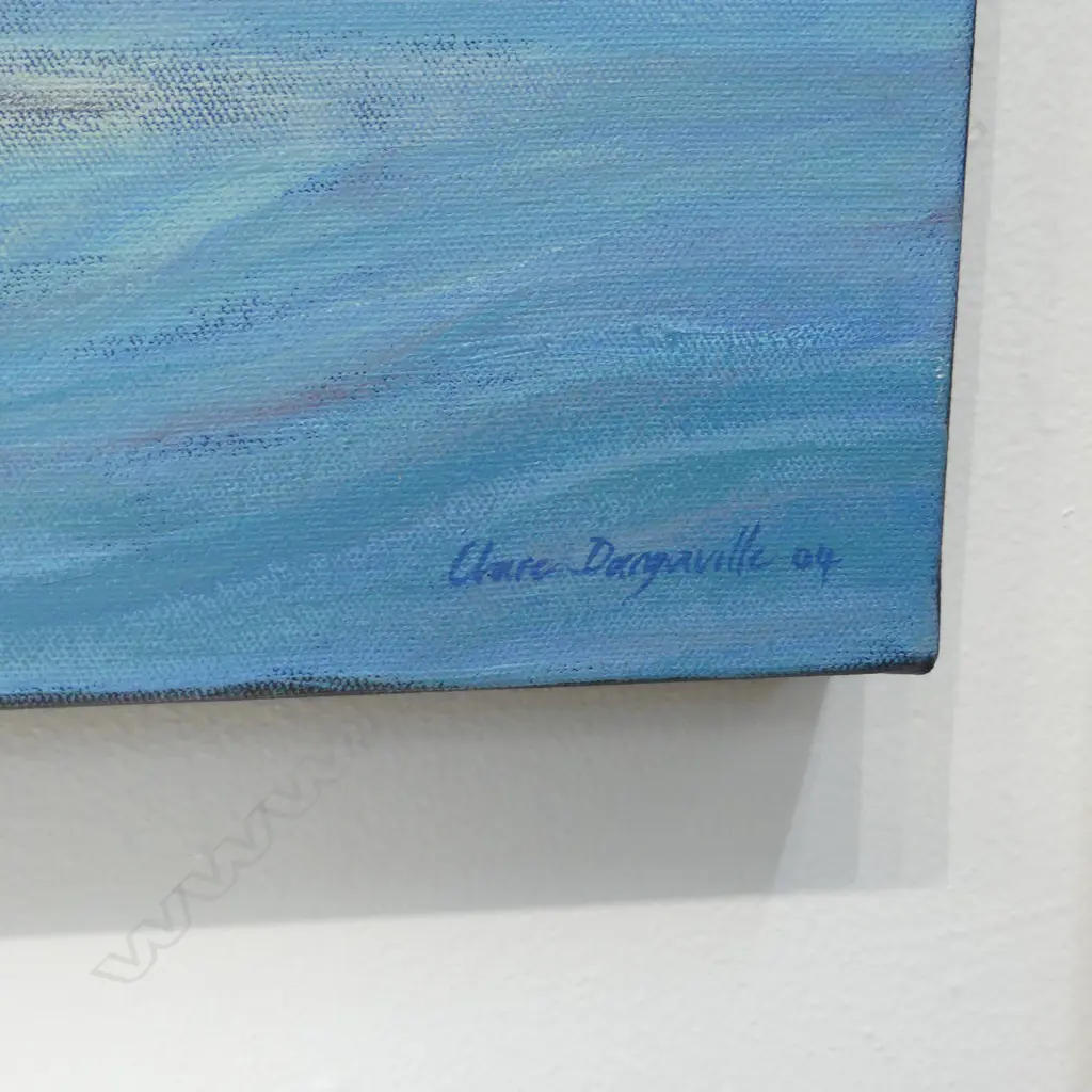 DARGAVILLE , ACRYLIC ON CANVAS, SIGNED 2004,390 X 910MM Image 1++