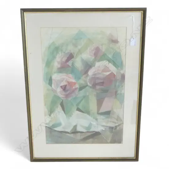 CHARLES ROSE (1921-2017) 'CAMELLIAS' WC 535x355mm SIGNED
